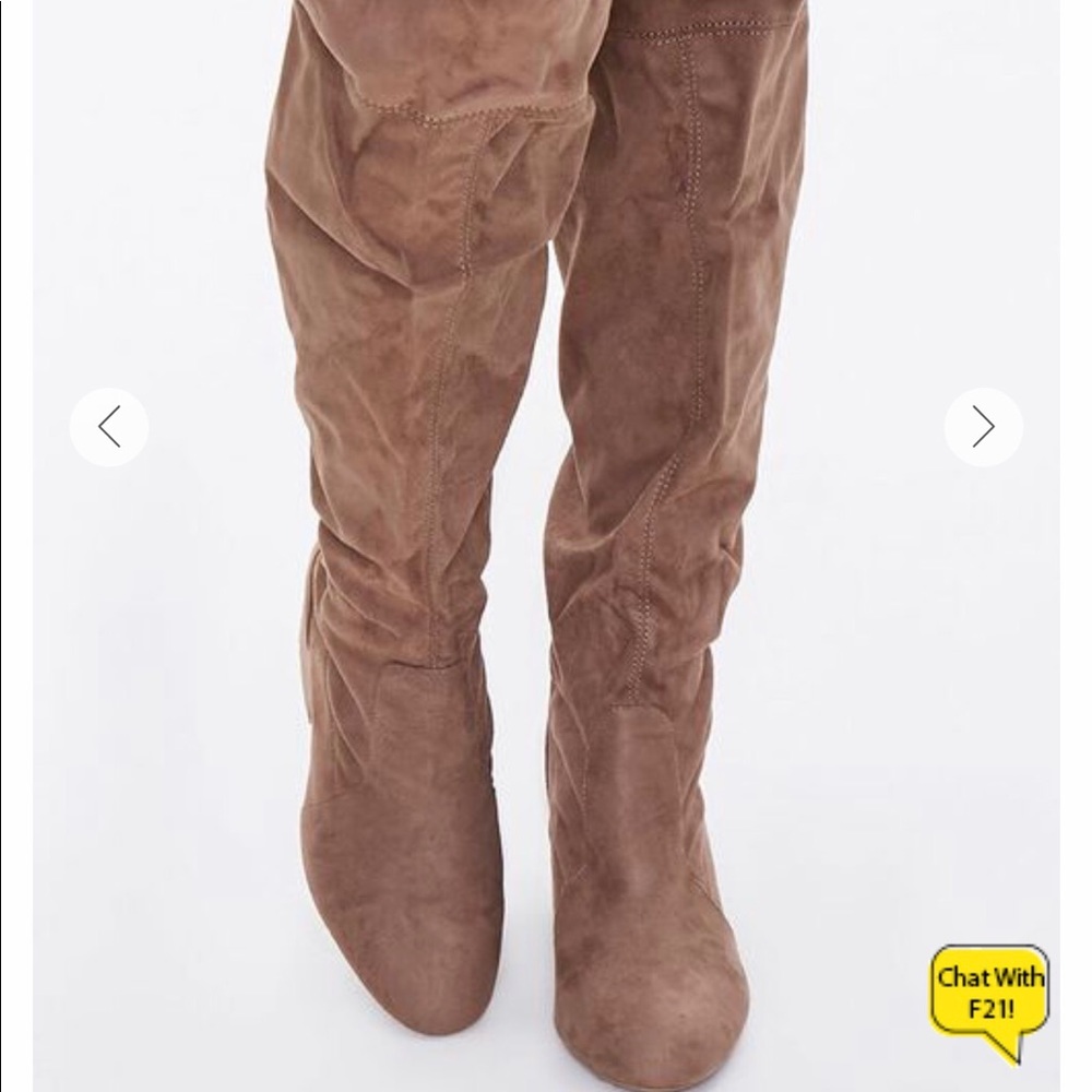 Forever 21 wide calf/thigh boots Sz 10